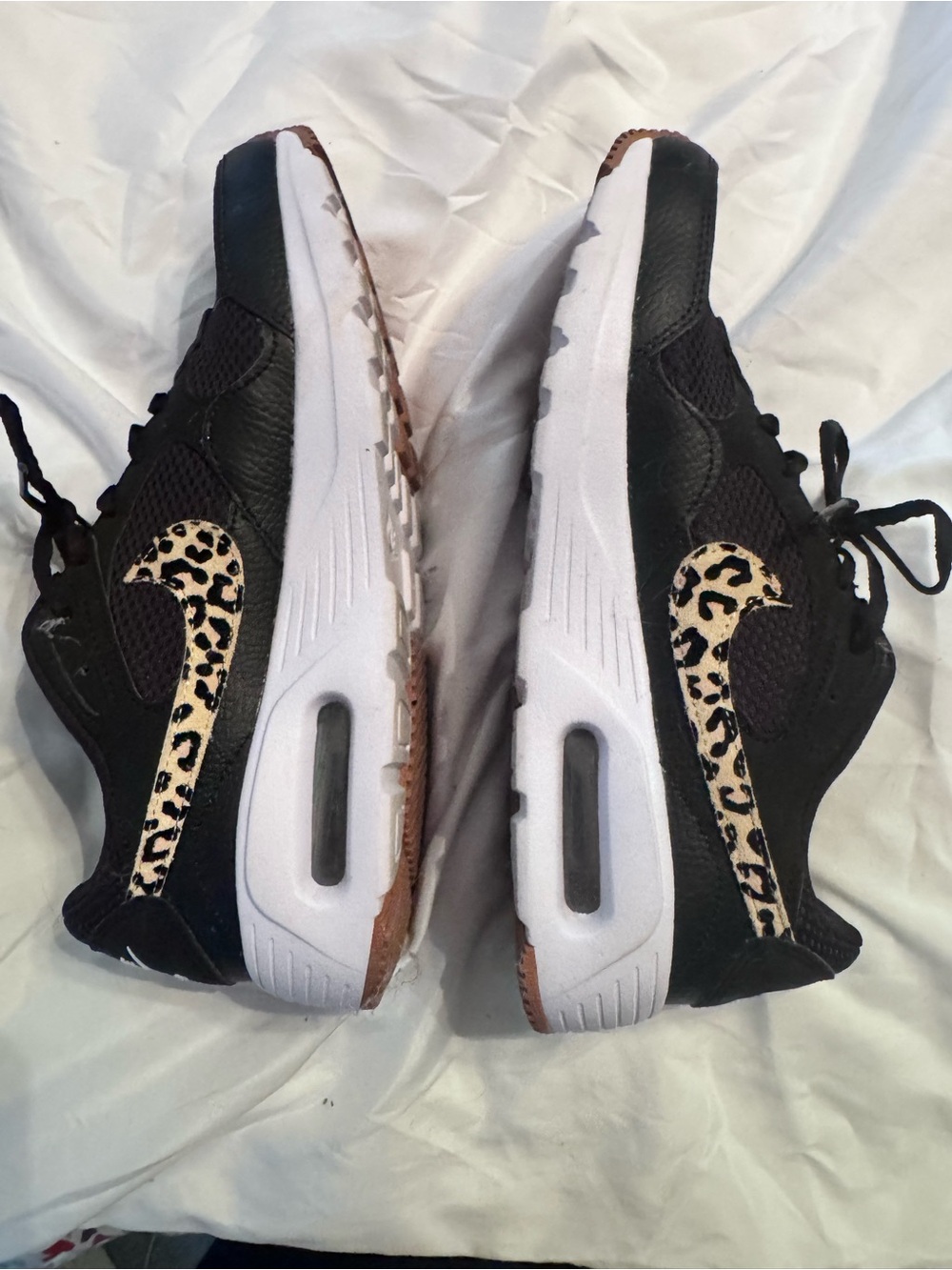 Nike leopard swoosh sneakers